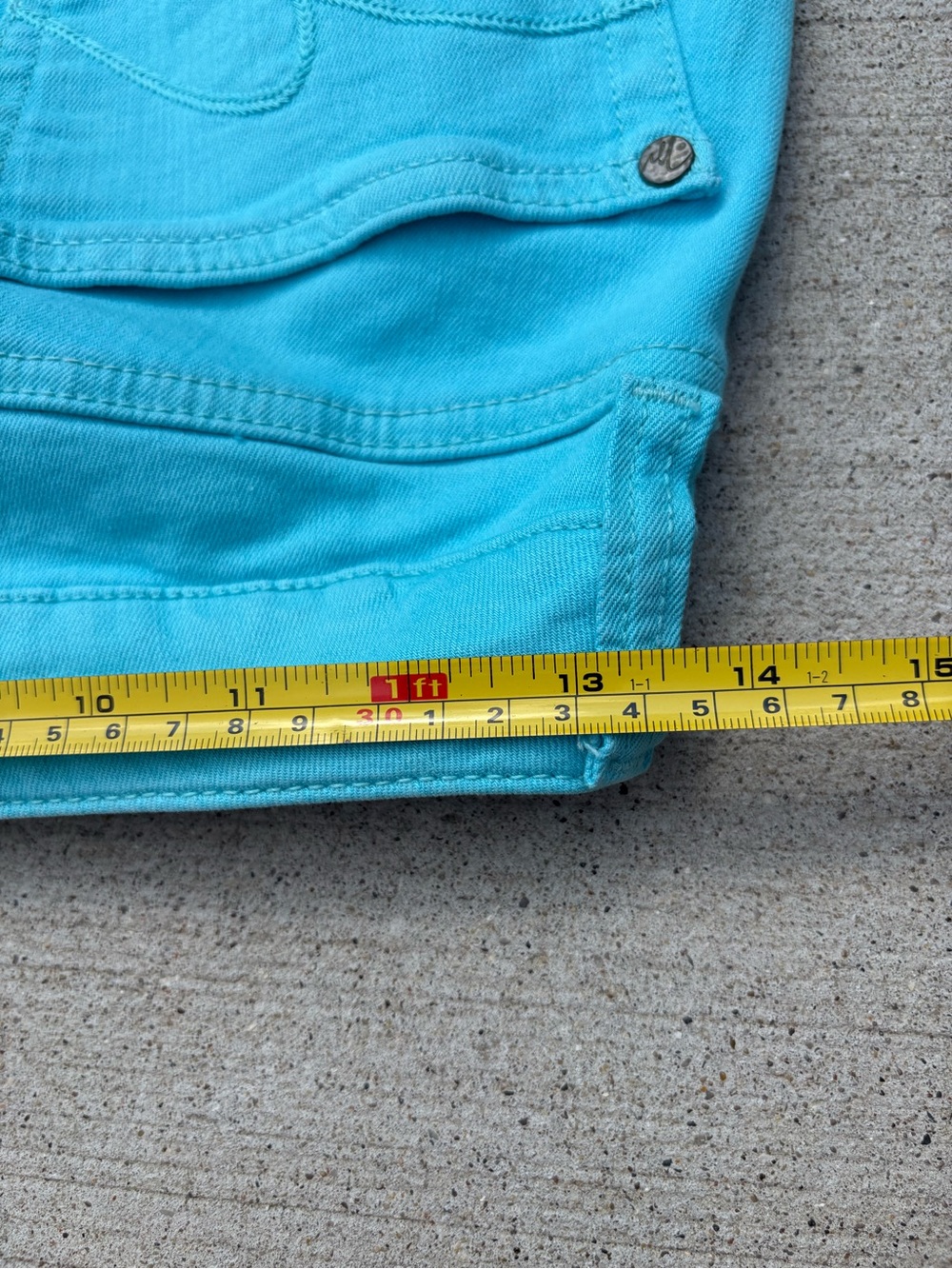 MIRACLE BODY TEAL STRAIGHT LEG PANTS - Picture 6 of 7